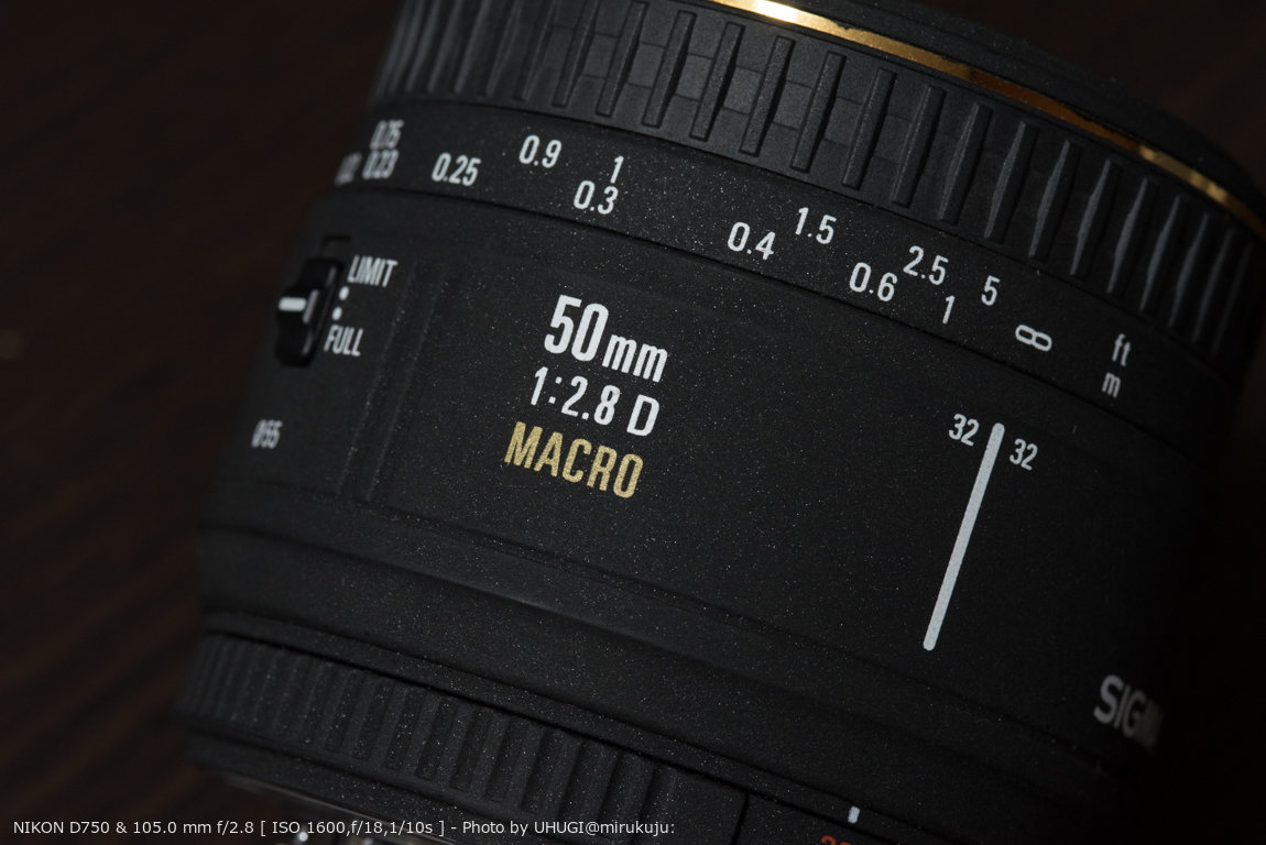 Sigma Macro 50mm F2.8D EXを入手しました